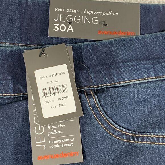 Avenue Denim High Rise Jeggings Plus Size 30 Nwt - Picture 5 of 8